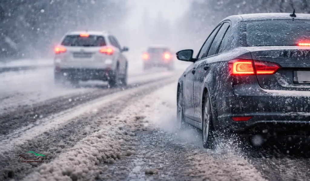 Dårligt vejr regn, sne og is – kørselsteknikker