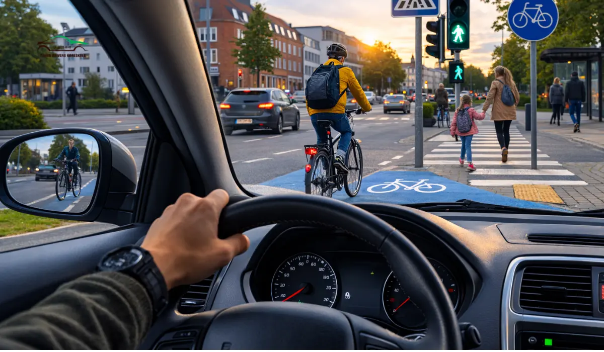Hvordan du håndterer cyklister og fodgængere som ny bilist