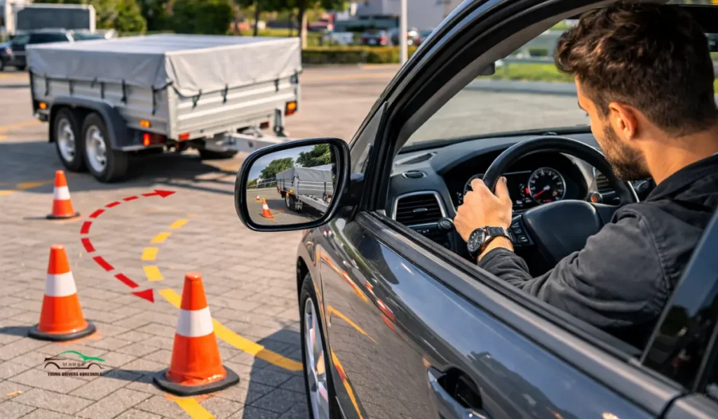 Kører med trailer Praktiske tips for baglæns parkering