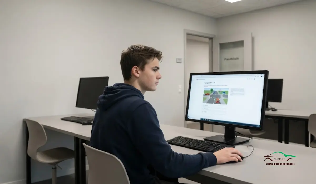 Sådan foregår den digitale teoriprøve i Danmark